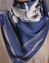 CARYS SQUARE SCARF (DENIM BLUE)